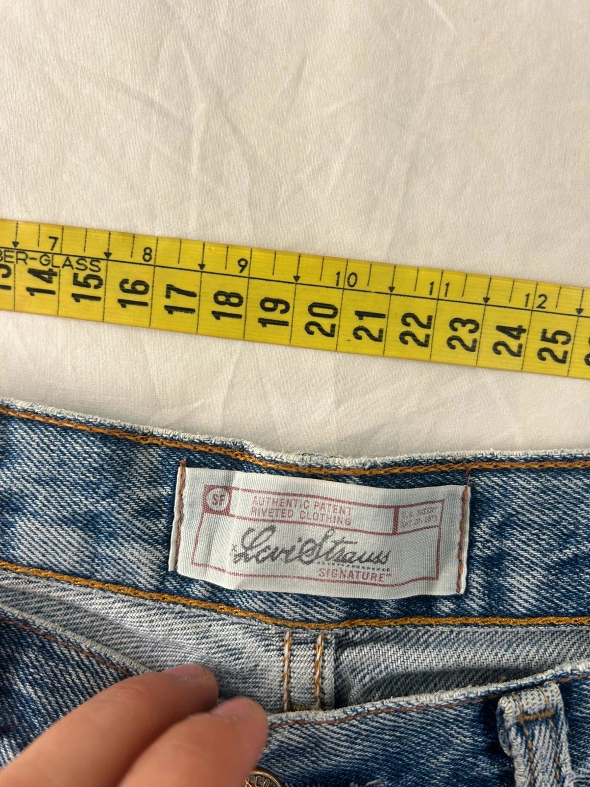 Lichte blauwe rechte jeans signature levi´s strauss w32 l34 – photo 12